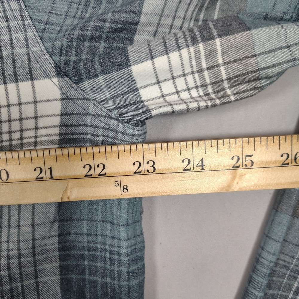 Royal Robbins Flannel Shirt Mens L Blue Plaid Button Down Synthetic Blend 42195 - Picture 7 of 10